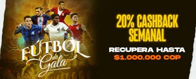 Fútbol de Gala: Cashback Semanal promotion image